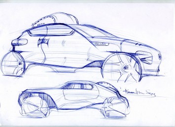 Skoda Concept Design Sketch