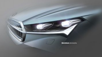 Skoda Enyaq Headlight Design Sketch