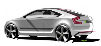Skoda Rapid Coupe Concept Design Sketch