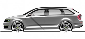 Skoda Rapid Wagon Concept Design Sketch