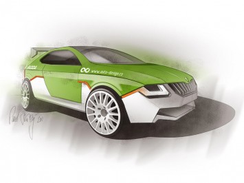 Skoda Vision WRC Design Sketch