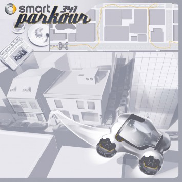 Smart 341 Parkour Concept Design Sketch
