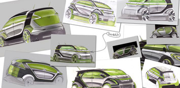 Smart Bus Concept Design Sketch