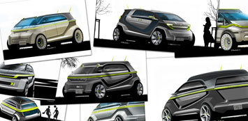 Smart Bus Concept Design Sketch