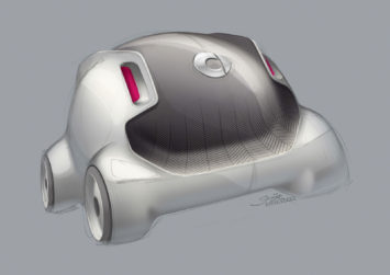 Smart Vision EQ Fortwo Concept Design Sketch Render