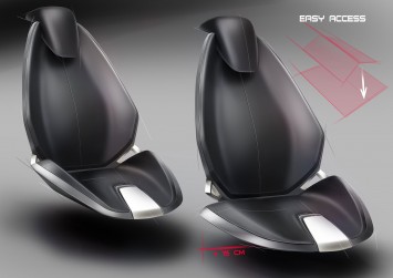SPD - Concept Car Interior - Seat Design Sketches