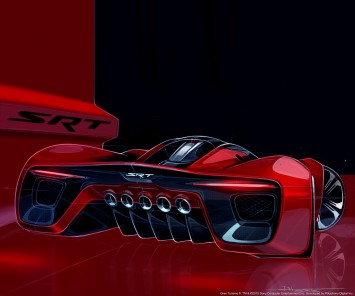 SRT Tomahawk Vision Gran Turismo Concept - Design Sketch