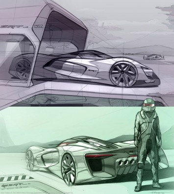 SRT Tomahawk Vision Gran Turismo Design Sketch Render