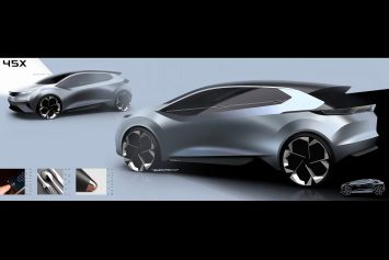 Tata 45X Concept Design Sketch Render