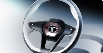 Tata Megapixel Concept - Steering wheel Design Sketch