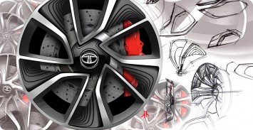 Tata Megapixel Concept - Wheel Design Sketch