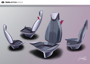 Tata Pixel Concept - Seat Design Sketch