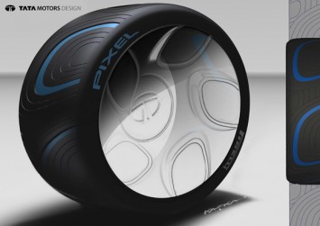 Tata Pixel Concept - Wheel Design Sketch