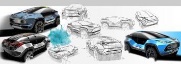 Tesla Concept Design Sketches by Alireza Saeedi
