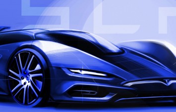 Tesla Vision Gran Turismo Concept Design Sketch