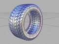 Modelling a wheel with a tread pattern in Alias Studio