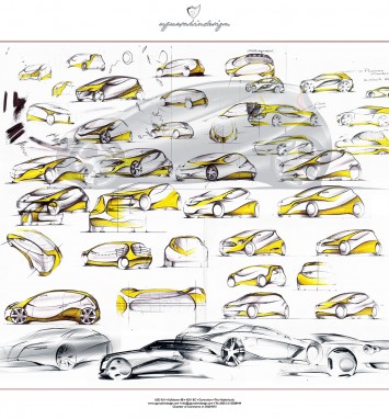 Toruk Electric Car Concept - Design Sketches