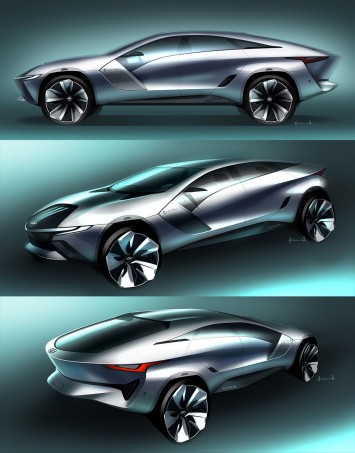 Toyota Cross Cruiser Concept   Design Sketch Render by Ken Nagasaka