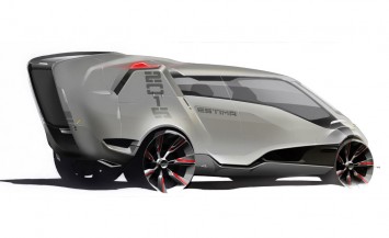 Toyota Estima Minivan Concept by Anthony Colard - Design Sketch