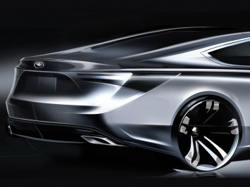 Toyota Sedan Concept design sketch