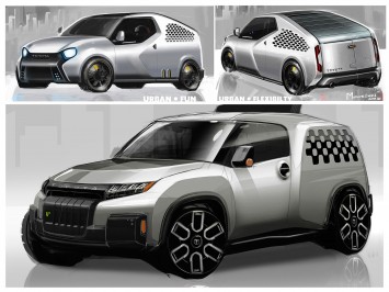 Toyota U2 Urban Utility Concept - Design Sketches