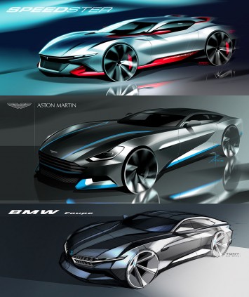 Transportation Design Sketches by Tony Chen
