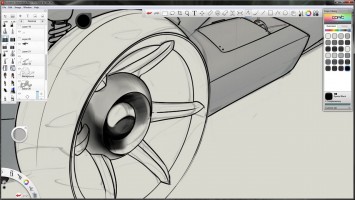 Truck Design Sketch in SketchBook Pro 6