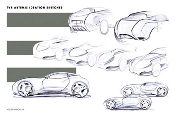TVR Artemis Concept Design Sketches