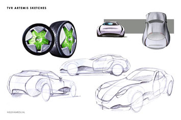 TVR Artemis Concept Design Sketches