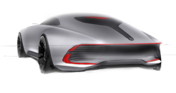 Vision Mercedes Maybach 6 Concept Design Sketch