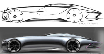Vision Mercedes Maybach 6 Concept Design Sketch and render