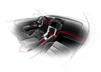 Volkswagen Amarok Power-Pickup Concept Interior Design Sketch