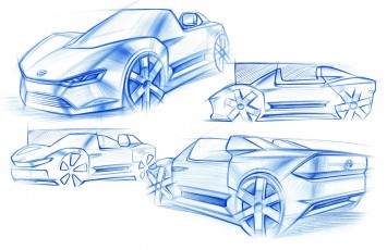 Volkswagen Aquilon Concept Design Sketches