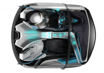 Volkswagen Aquilon Concept Interior Design Sketch Render