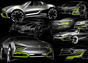Volkswagen Ataraxia Concept Design Sketches