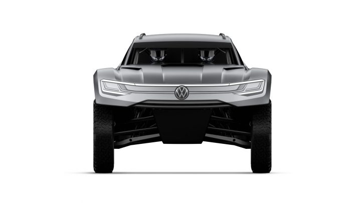 Volkswagen Atlas Cross Sport R race car Front View