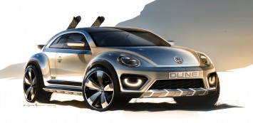 Volkswagen Beetle Dune Concept - Design Sketch