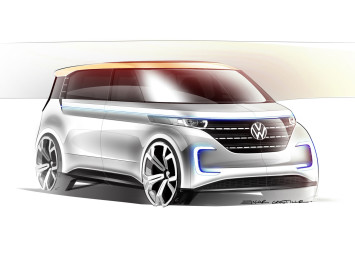 Volkswagen BUDD-e Concept - Design Sketch Render