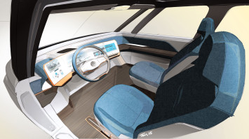 Volkswagen BUDD-e Concept - Interior Design Sketch Render
