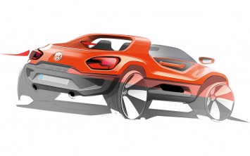 Volkswagen Buggy Up! Concept Design Sketch