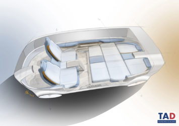 Volkswagen BULL.E Interior Design Sketch Render by Gianluca Bartolini
