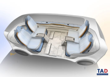 Volkswagen BULL.E Interior Design Sketch Render by Gianluca Bartolini