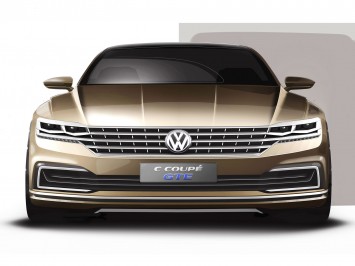 Volkswagen C Coupe GTE Concept Design Sketch Render