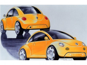 Volkswagen Concept 1 Design Sketch by J Mays