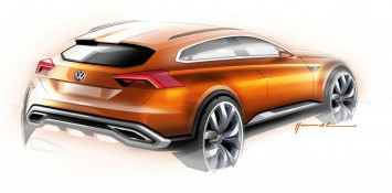 Volkswagen CrossBlue Coupe Concept - Design Sketch