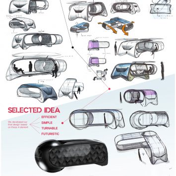 Volkswagen Depot Concept Design Sketches