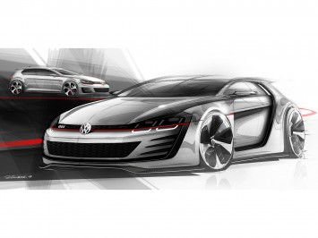 Volkswagen Design Vision GTI Design Sketch