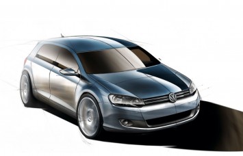 Volkswagen Golf Design Sketch