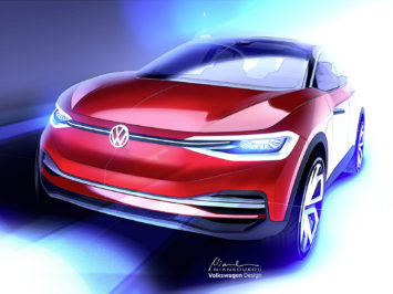 Volkswagen I.D. CROZZ Concept Design Sketch Render