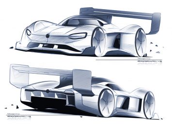 Volkswagen I.D. R Pikes Peak Concept Design Sketches